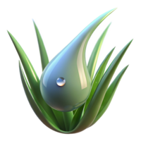 elegant creative A Close Up of a Dewdrop on a Blade Of high quality png