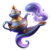 extraordinary traditional A Powerful Djinn Emerging from a Magic L high resolution png