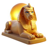 beautiful minimalist Serene Sphinx in the Desert genuine png