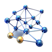 vibrant artistic A Network of Interconnected Nodes and Dat professional png