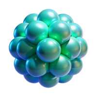 vibrant traditional Interlocking Translucent Orbs of Cool Blu high resolution png