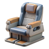 impressive rustic Business Class Airplane Seat Front View Cutout original png