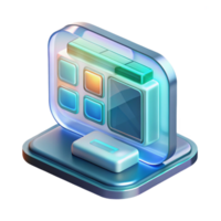 impressive contemporary A Transparent Display Showcasing a Futur genuine png