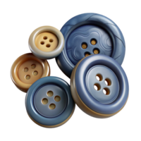 elegant rustic Button Collection in Different Sizes Cutout genuine png