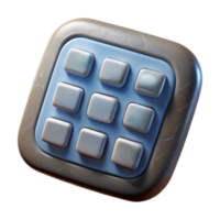 elegant vintage Calculator Button Close Up View Transparent Element professional png