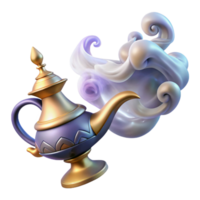 stunning abstract A Djinn Emerging from a Lamp Swirling Smo premium png