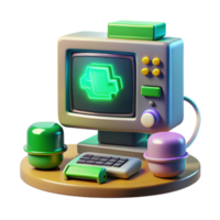 wonderful contemporary A Vintage Computer Monitor Displaying C premium png
