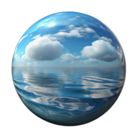 extraordinary abstract Calm Water Surface Reflection of Sky Transparent Background high quality png