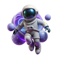 extraordinary artistic A Lone Astronaut Floating in the Vastness professional png