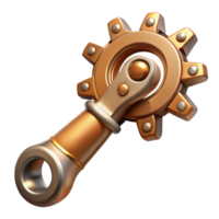 magnificent modern A Steampunk Wrench Intricate Gears and L high resolution png