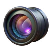 wonderful modern Camera Lens with Wide Aperture on Transparent Background genuine png