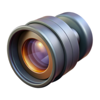 serene creative Camera Lens with Zoom Effect Cutout on Transparent Background premium png