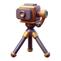 elegant modern Camera Tripod with Head Transparent Background png