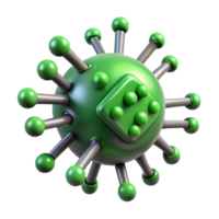 elegant artistic A Microscopic View of a Computer Virus I detailed png