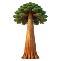 wonderful creative A Giant Sequoia Tree Reaching Towards T premium png