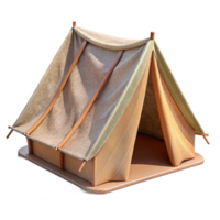 stunning minimalist Camping Tent Front View Transparent Background Cutout authentic png