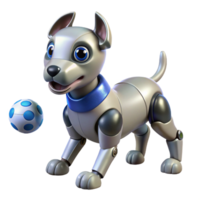 extraordinary contemporary A Robot Dog Playing Fetch in a Park Dayti high resolution png