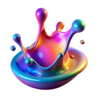 stunning vintage Colorful Fluid Dynamics Simulation authentic png