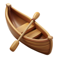 magnificent rustic Canoe Wooden Traditional Design Element authentic png
