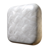 elegant classic Canvas Blank White on Transparent Background high resolution png