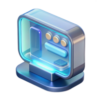 serene minimalist A Transparent Display Showcasing a Futur exclusive png