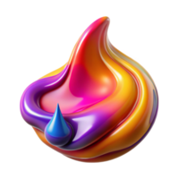 wonderful rustic Fluid Acrylic Pour in Vibrant Hues Stud high resolution png