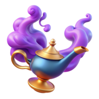 elegant abstract A Powerful Djinn Emerging from a Magic L high resolution png