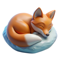 wonderful creative A Sleeping Fox Curled Up in the Snow Wint exclusive png