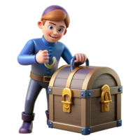 impressive modern A Cunning Rogue Picking a Lock on a Trea 4K png