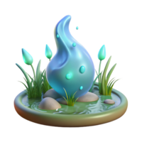 impressive abstract A Will O the Wisp Flickering in a Swamp original png