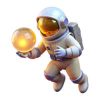 vibrant abstract A Lone Astronaut Floating in Space Holdi professional png