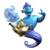 wonderful traditional A Powerful Djinn Emerging from a Magic Lam high resolution png