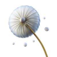 impressive abstract Dandelion Seed Floating in Ai high resolution png