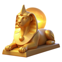 elegant artistic Serene Sphinx in the Desert 4K png
