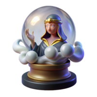 magnificent abstract A Mysterious Oracle Gazing Into a Crystal exclusive png