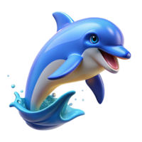 dramatic vintage A Playful Dolphin Leaping out of the Oce original png
