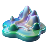 serene minimalist A Tranquil Scene of Flowing Water Render genuine png