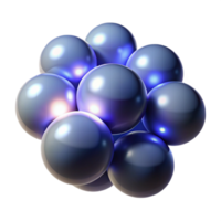 serene abstract A Cluster of Glowing Orbs Floating in A authentic png