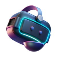 beautiful creative A Virtual Reality Headset Floating in A premium png