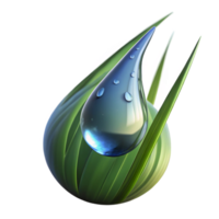 stunning rustic A Close Up of a Dewdrop on a Blade Of professional png