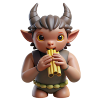 dramatic creative A Mischievous Satyr Playing a Pan Flute I high resolution png