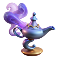 serene creative A Powerful Djinn Emerging from a Magic L authentic png