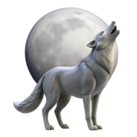 impressive contemporary A Solitary Wolf Howling at the Moon Sno high resolution png