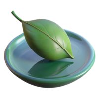 magnificent classic A Single Leaf Floating on the Surface of A detailed png