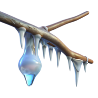 extraordinary abstract A Frozen Icicle Hanging from a Branch Gl high quality png