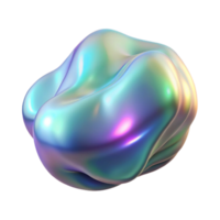 dramatic artistic An Amorphous Blob of Iridescent Pearlescen professional png