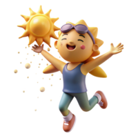 extraordinary minimalist A Playful Sprite Dancing in a Sunbeam Dus high resolution png