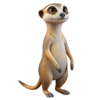 wonderful rustic A Curious Meerkat Standing on Its Hind Le high resolution png