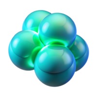 magnificent rustic Interlocking Translucent Orbs of Cool Blu 4K png