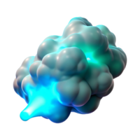 serene rustic A Cloud of Swirling Iridescent Smoke high resolution png